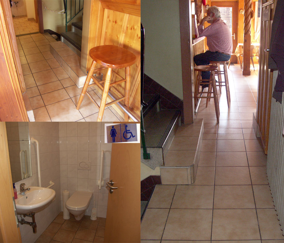 Accès WC Tea-Room Les Mosses