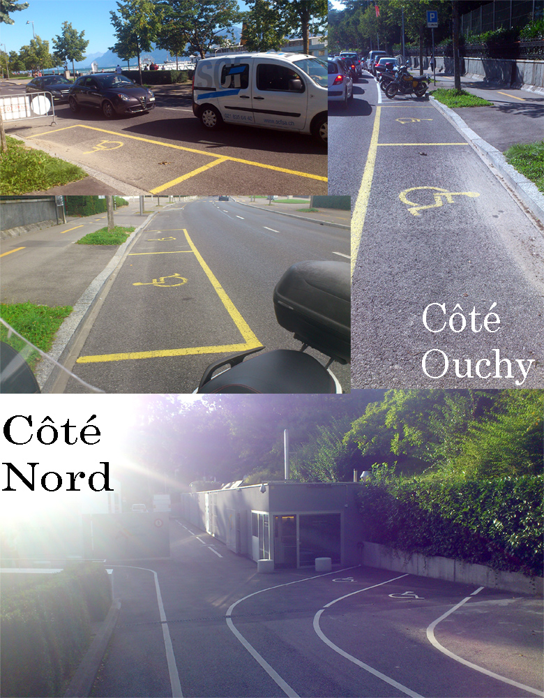 Les places de parc réservées et aberrantes autour du Musée Olympique de Lausanne