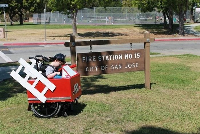 Fauteuil roulant... version vhicule du feu
