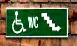 Accès WC pour handicapés en escalier Accès WC pour handicapés en escalier