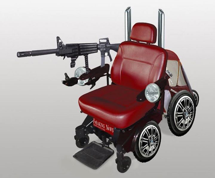 Fauteuil roulant bien arm