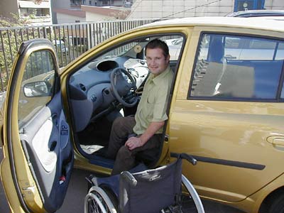 en voiture handicap