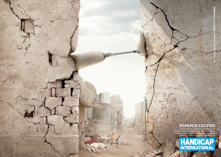 Campagne Handicap International - Réparer kes vies Campagne Handicap International - Réparer kes vies