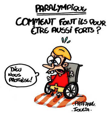 Dessin de Patfawl - Dieu nous prothese