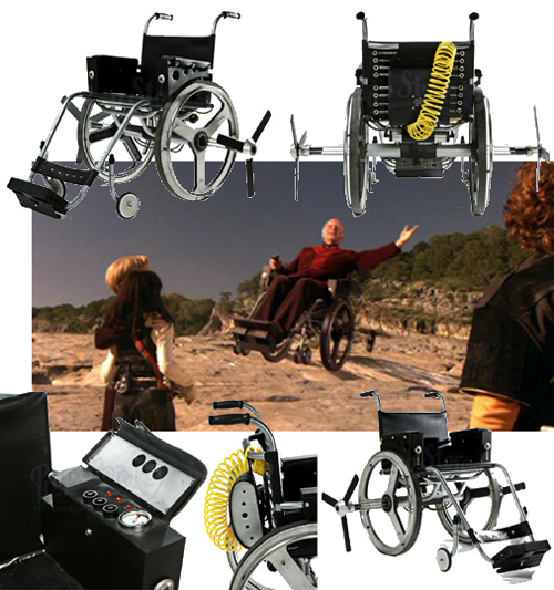 Fauteuil roulant hlicoptre tir du film Spy Kids